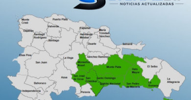 El COE mantiene bajo alerta verde a ocho provincias y al Distrito Nacional, de acuerdo con el informe emitido por INDOMET
