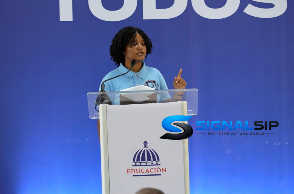 Estudiante de quinto grado motiva a los niños dominicanos a valorar y sacar provecho de cada jornada escolar